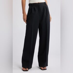 MaxMara Black Wide Leg Pants w side pockets size 10